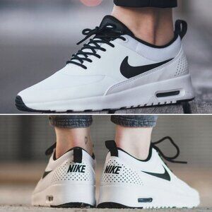 Nike Air Max Thea Shoes White Black Sneakers